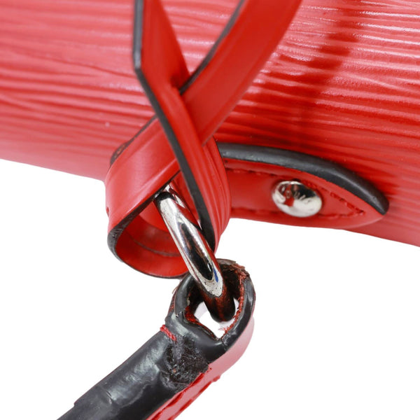 LOUIS VUITTON Cluny MM Epi Leather Top Handle Crossbody Bag Red