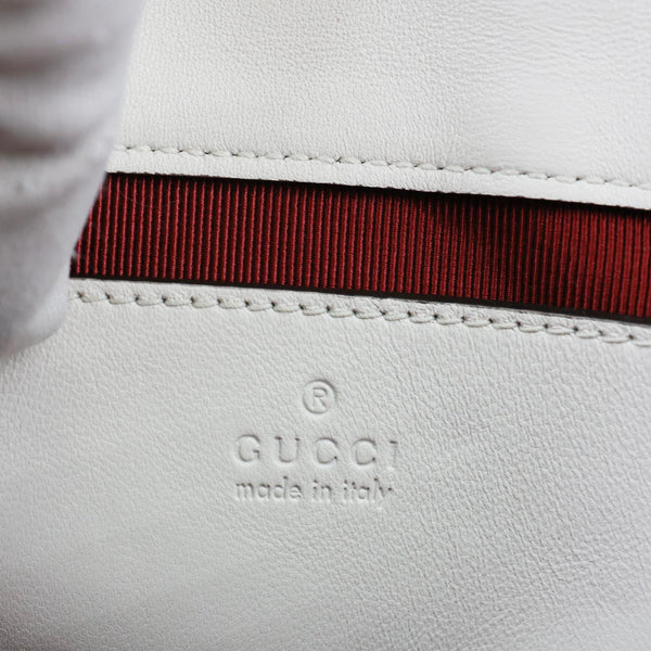 GUCCI GG Marmont Matelasse Chevron Shoulder Bag Off White 837280