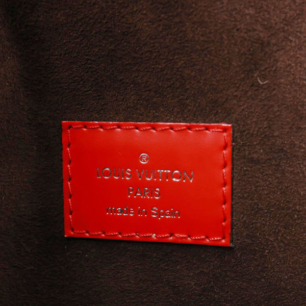 LOUIS VUITTON Cluny MM Epi Leather Top Handle Crossbody Bag Red