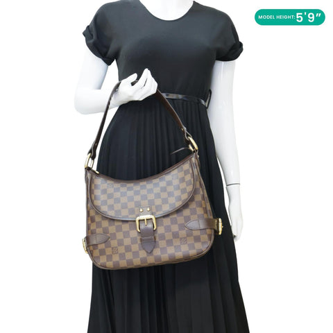 LOUIS VUITTON Highbury Damier Ebene Shoulder Bag Brown