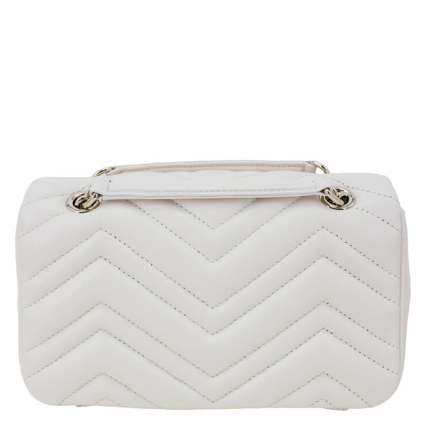 GUCCI GG Marmont Matelasse Chevron Shoulder Bag Off White 837280