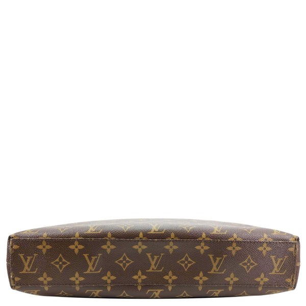 LOUIS VUITTON Porte-Documents Jour Monogram Macassar Briefcase Bag Brown
