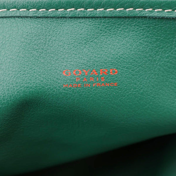 GOYARD Anjou PM Chevron Print Canvas Tote Bag Green