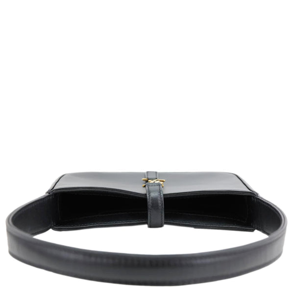 YVES SAINT LAURENT Le 5 à 7 Smooth Leather Shoulder Bag Black