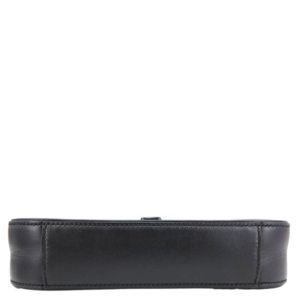 YVES SAINT LAURENT Le 5 à 7 Smooth Leather Shoulder Bag Black