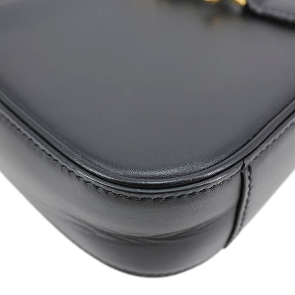 YVES SAINT LAURENT Le 5 à 7 Smooth Leather Shoulder Bag Black