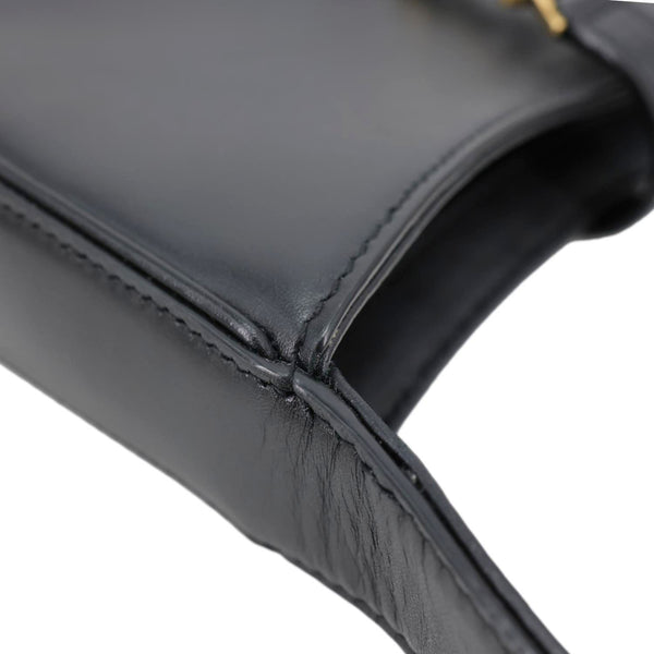 YVES SAINT LAURENT Le 5 à 7 Smooth Leather Shoulder Bag Black