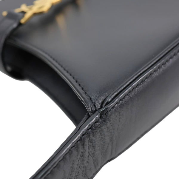 YVES SAINT LAURENT Le 5 à 7 Smooth Leather Shoulder Bag Black