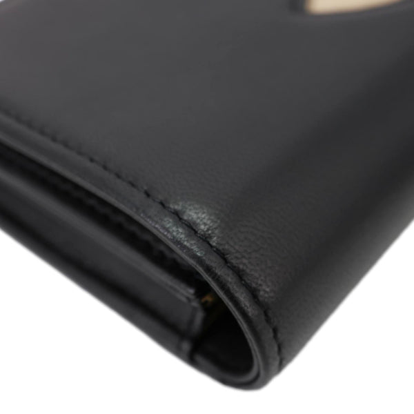 CHANEL CC Logo Quilted Leather Long Wallet Black