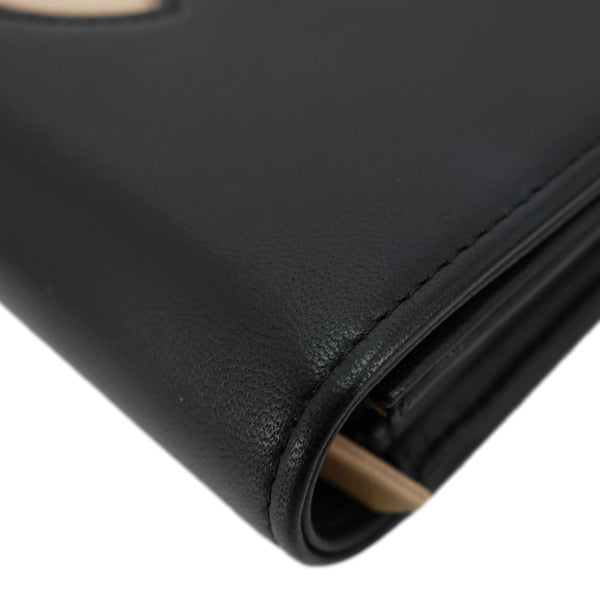 CHANEL CC Logo Quilted Leather Long Wallet Black