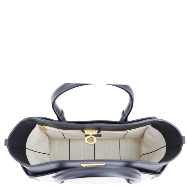 LOUIS VUITTON On My Side MM Monogram Tufted Canvas Shoulder Bag Off White