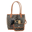 Goyard Anjou Mini Canvas Shoulder Bag Black