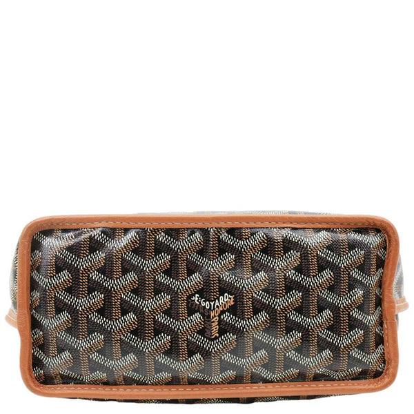 Goyard Anjou Mini Canvas Shoulder Bag Black