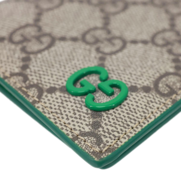 GUCCI GG Supreme Canvas Long Card Case Beige 768249