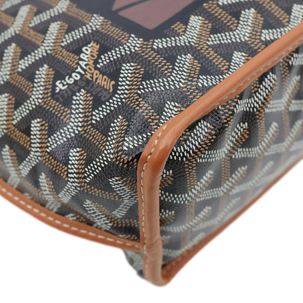 Goyard Anjou Mini Canvas Shoulder Bag Black