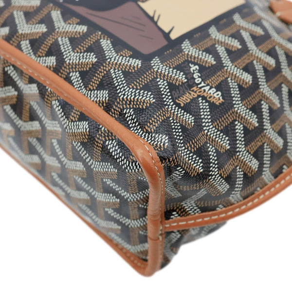 Goyard Anjou Mini Canvas Shoulder Bag Black