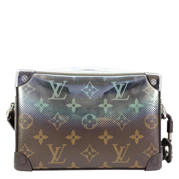 LOUIS VUITTON Soft Trunk Mini Monogram Metallic Nebula Shoulder Bag Brown