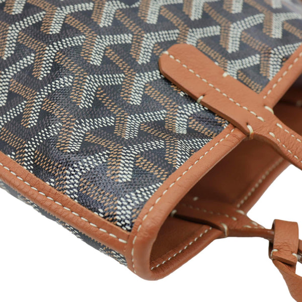 Goyard Anjou Mini Canvas Shoulder Bag Black