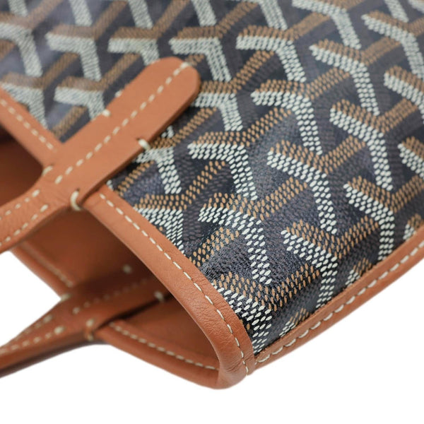 Goyard Anjou Mini Canvas Shoulder Bag Black