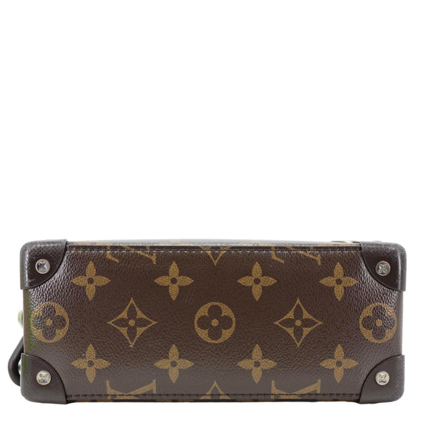 LOUIS VUITTON Soft Trunk Mini Monogram Metallic Nebula Shoulder Bag Brown