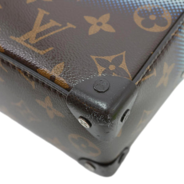 LOUIS VUITTON Soft Trunk Mini Monogram Metallic Nebula Shoulder Bag Brown