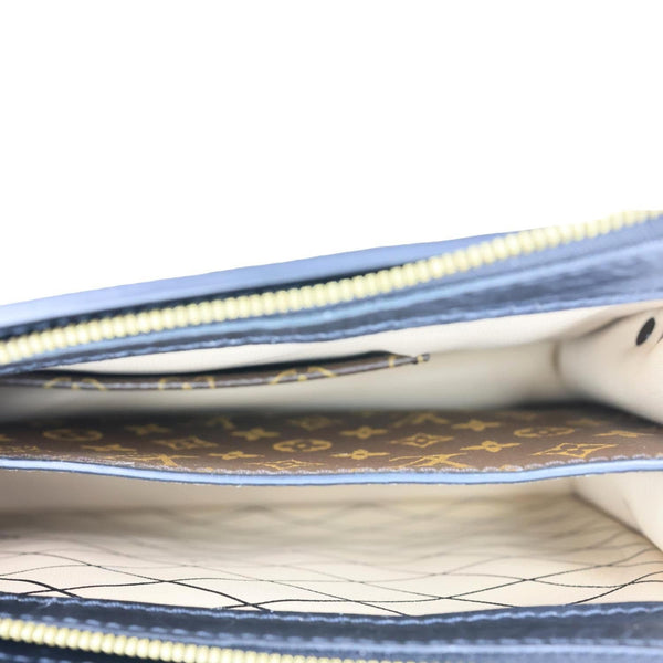 LOUIS VUITTON Trunk Clutch Reverse Monogram Crossbody Bag Brown