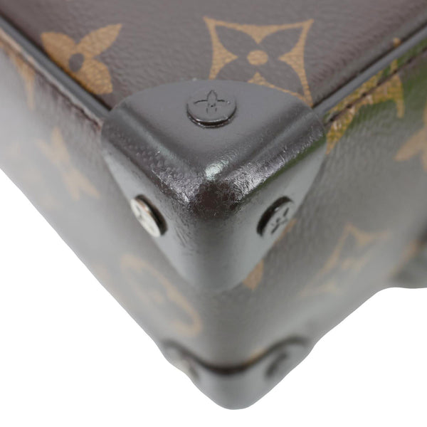 LOUIS VUITTON Soft Trunk Mini Monogram Metallic Nebula Shoulder Bag Brown