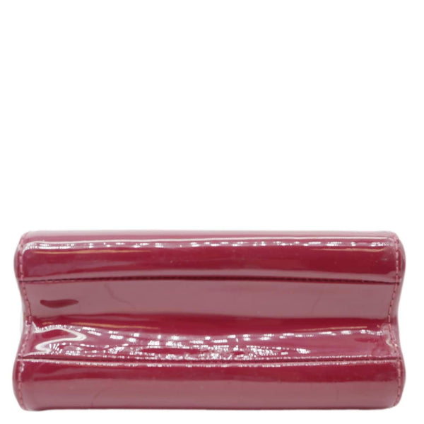 LOUIS VUITTON Twist PM Monogram Patent Leather Shoulder Bag Red