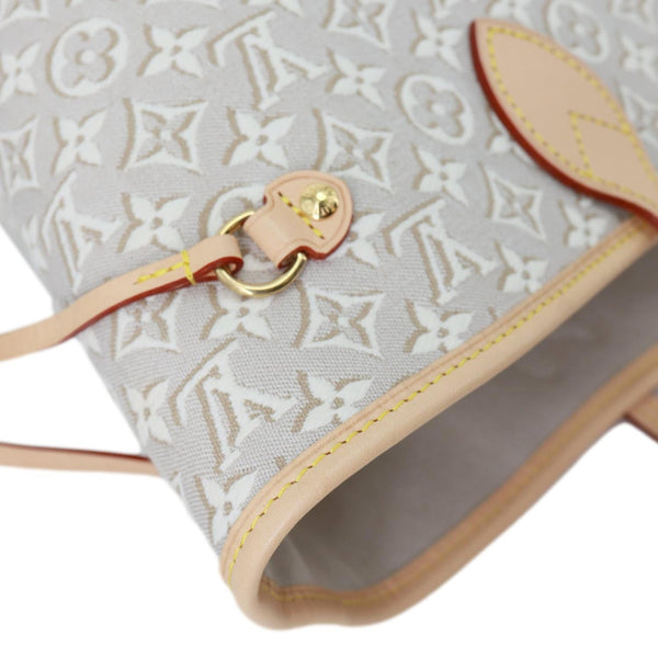 LOUIS VUITTON Neverfull MM Monogram Emblème Peuplier Canvas Tote Bag Cream