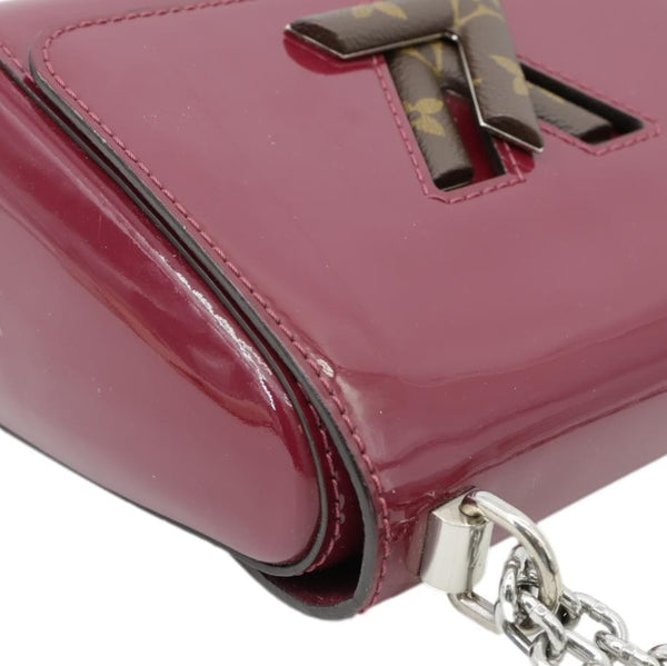LOUIS VUITTON Twist PM Monogram Patent Leather Shoulder Bag Red