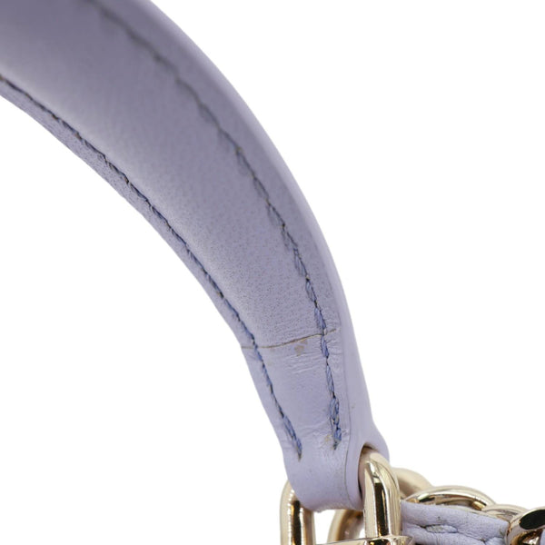 CHANEL Classic Rectangular Flap Mini Quilted Leather Top Handle Crossbody Bag Light Purple