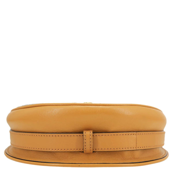 GUCCI Padlock Saddle Small GG Supreme Canvas Shoulder Bag Beige 644524