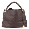 LOUIS VUITTON Artsy MM Monogram Empreinte Leather Hobo Bag Brown