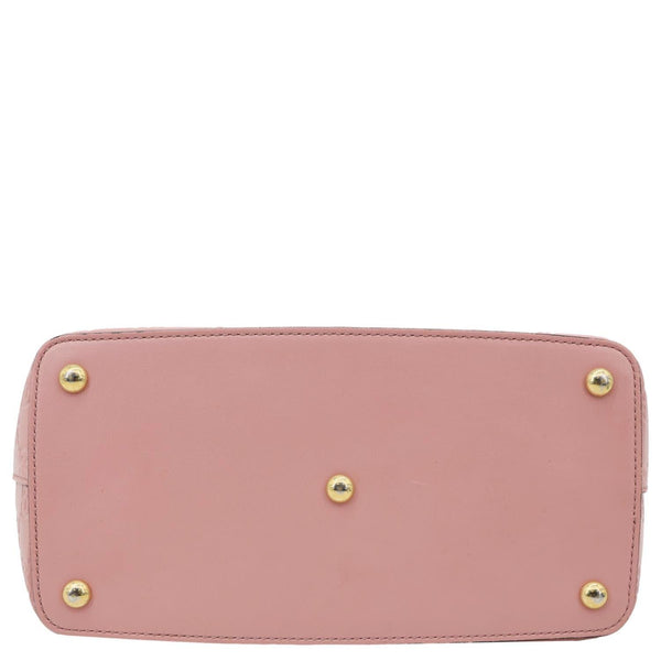 GUCCI Zippered Bucket Small GG Leather Tote Bag Pink 432124