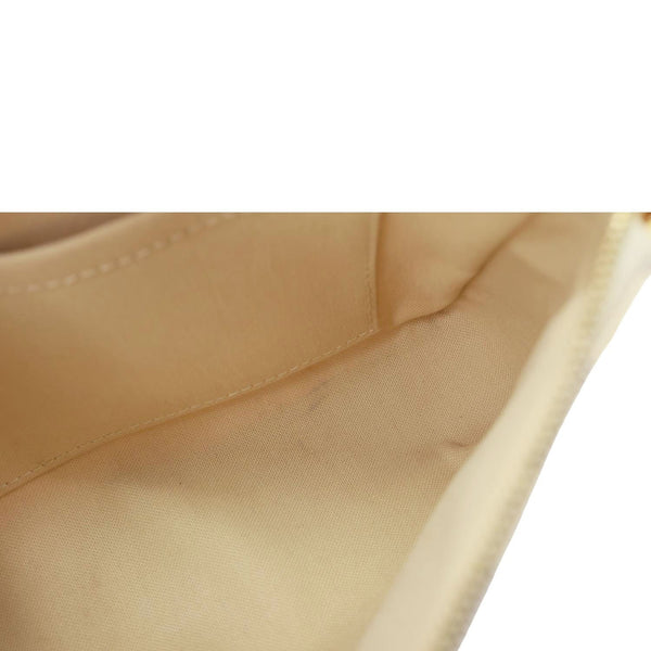 LOUIS VUITTON Pochette Accessoires Damier Azur Pouch White