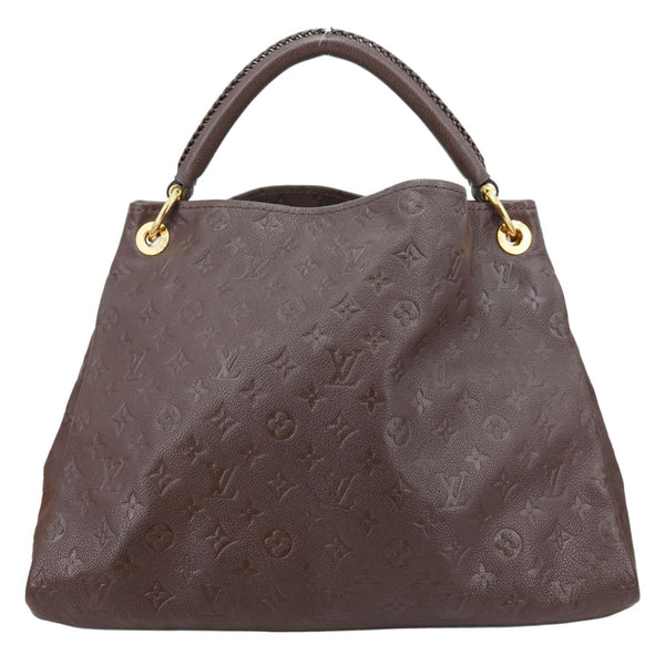LOUIS VUITTON Artsy MM Monogram Empreinte Leather Hobo Bag Brown