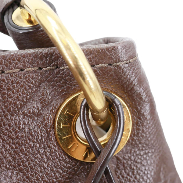 LOUIS VUITTON Artsy MM Monogram Empreinte Leather Hobo Bag Brown