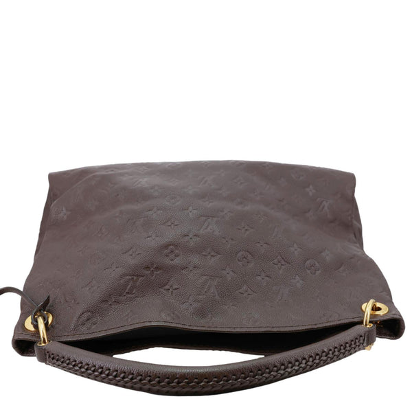 LOUIS VUITTON Artsy MM Monogram Empreinte Leather Hobo Bag Brown