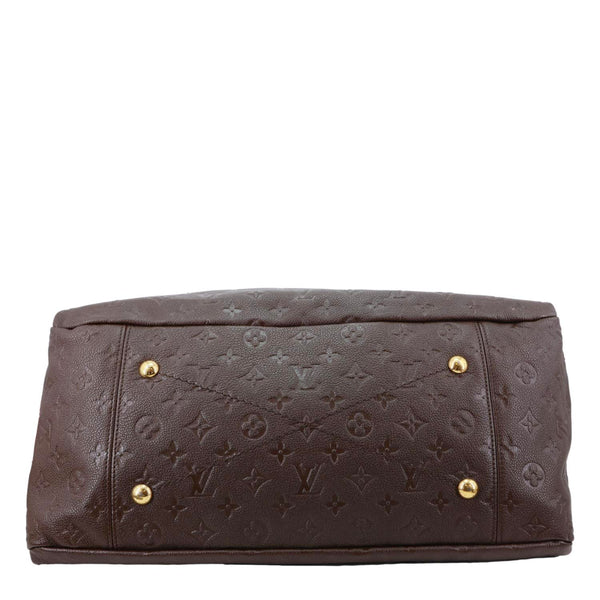 LOUIS VUITTON Artsy MM Monogram Empreinte Leather Hobo Bag Brown