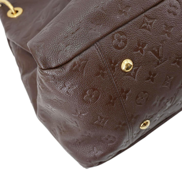 LOUIS VUITTON Artsy MM Monogram Empreinte Leather Hobo Bag Brown