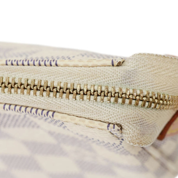LOUIS VUITTON Pochette Accessoires Damier Azur Pouch White