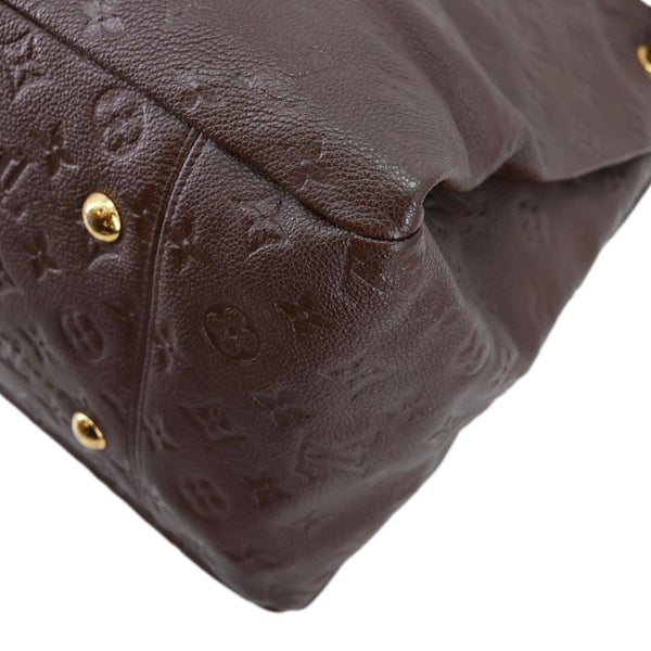 LOUIS VUITTON Artsy MM Monogram Empreinte Leather Hobo Bag Brown
