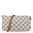LOUIS VUITTON Pochette Accessoires Damier Azur Pouch White