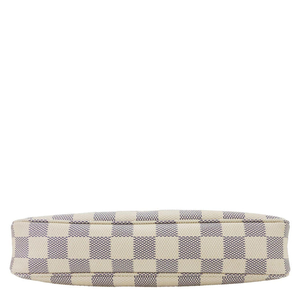 LOUIS VUITTON Pochette Accessoires Damier Azur Pouch White