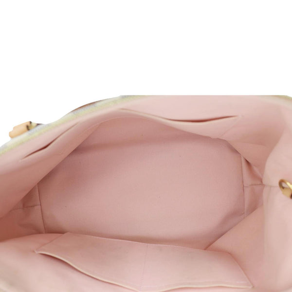 LOUIS VUITTON Iena MM Damier Azur Shoulder Bag Rose Ballerine