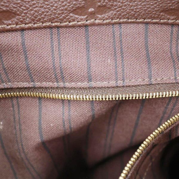 LOUIS VUITTON Artsy MM Monogram Empreinte Leather Hobo Bag Brown
