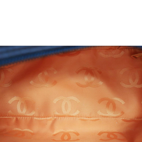 CHANEL Cambon Reporter Ligne Quilted Leather Shoulder Bag Brown