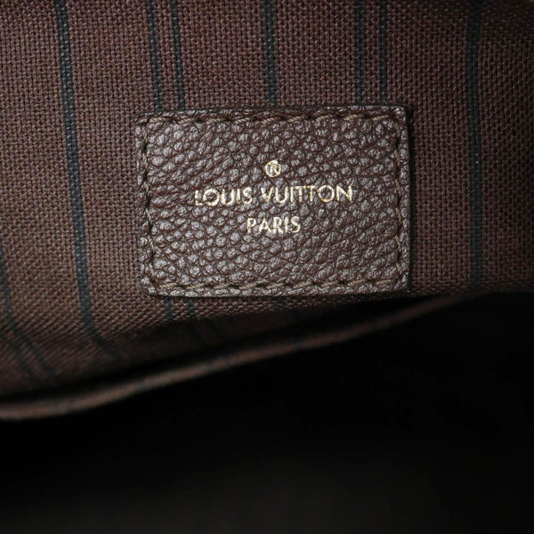 LOUIS VUITTON Artsy MM Monogram Empreinte Leather Hobo Bag Brown