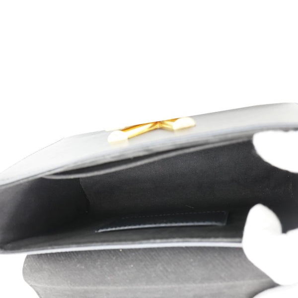 LOUIS VUITTON Twist Flower MM Epi Leather Crossbody Bag Black