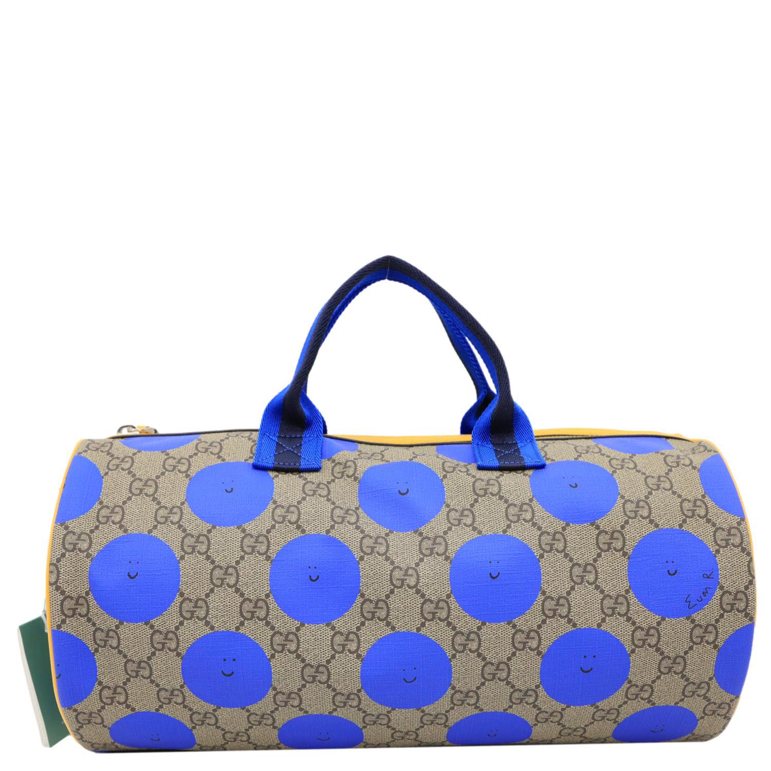 GUCCI Weekender Euan Roberts Dots GG Supreme Top Handle Shoulder Bag B